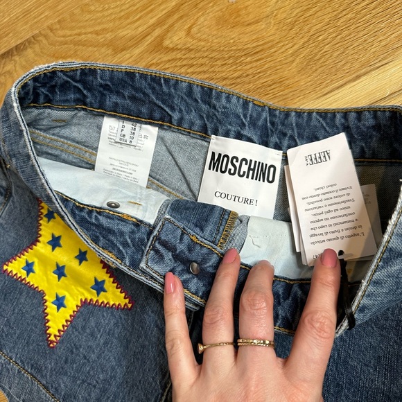 MOSCHINO couture M Denim shorts 8 short pockets loop new NWT - Picture 4 of 4